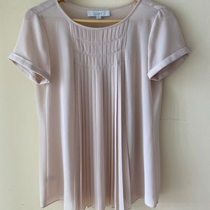LOFT, Tan Cap sleeve Blouse, XS, nwt